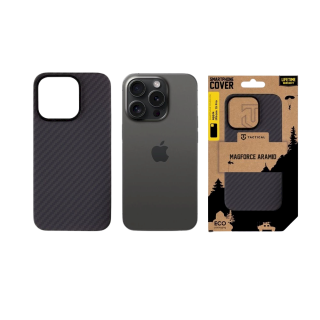Tactical MagForce Aramid Cover for Apple iPhone 15 Pro / black (TA-57983115953)