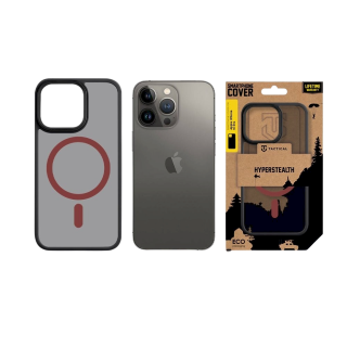 Tactical MagForce Hyperstealth 2.0 Cover for iPhone 13 Pro / black/red (TA-57983121087)