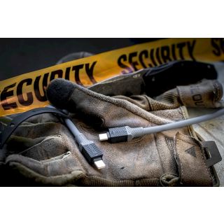 Tactical Fat Man Cable USB-C/Lightning 1m / grey (TA-57983117400)