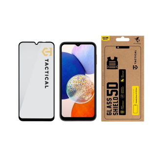 Tactical Glass Shield 5D for Samsung Galaxy A14 4G/5G / black (TA-57983113668)
