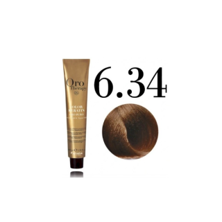 Fanola Oro Therapy Color Keratin Oro Puro Hair Dye 6.34 100 ml (8032947861736)