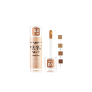 Dermacol Infinity Healthy Glow Foundation 03 Sand 20 g (8595003139168)