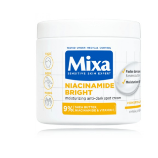 Mixa Niacinamide Bright Moisturising Anti-Dark Spot Body cream 400 ml (3600551164472)