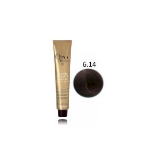 Fanola Oro Therapy Color Keratin Oro Puro Hair Dye 6.14 100 ml (8032947864447)