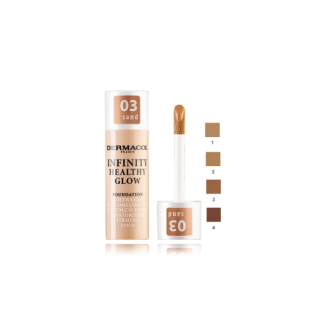 Dermacol Infinity Healthy Glow Foundation 04 Bronze 20 g (8595003139182)