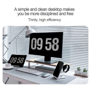 Nillkin PowerTrio 3in1 Wireless Charger MagSafe for Samsung Watch / white (57983112829)