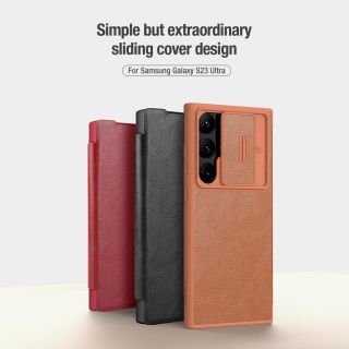 Nillkin Qin Book PRO Case for Samsung Galaxy S23 Ultra / black (57983112698)