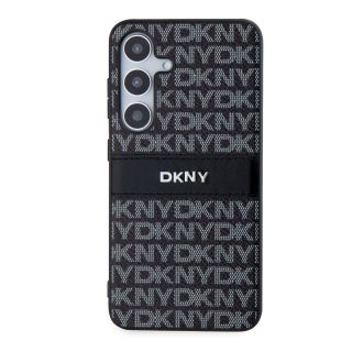 DKNY PC/TPU Repeat Pattern Tonal Stripe Case for Samsung Galaxy S24 / black (DKHCS24SPRTHSLK)