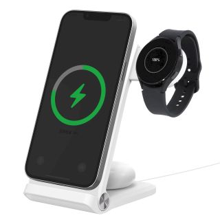 Nillkin PowerTrio 3in1 Wireless Charger MagSafe for Samsung Watch / white (57983112829)