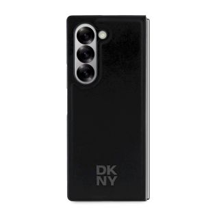 DKNY PU Leather Stack Logo MagSafe Case for Samsung Galaxy Z Fold 6 / black (DKHMZFD6PSMCSLK)