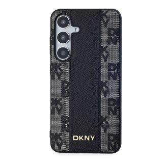 DKNY PU Leather Checkered Pattern MagSafe Case for Samsung Galaxy S24 / black (DKHMS24SPCPVSLK)