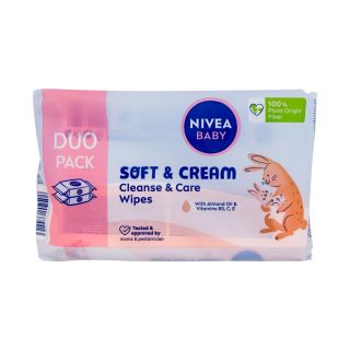 Nivea Baby Cleansing Wipes 2x57pc (9005800374413)