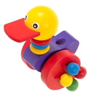 RoGer Wooden Push‑Along Toy On Stick Duck (5903039762008)