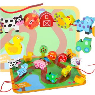 RoGer Educational Wooden Toy Set Farm (5903039769243)