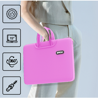 BWOO Neoprene Laptop bag 15" Pink (6933654813112)