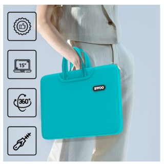 BWOO Neoprene Laptop bag 15" Light blue (6933654813129)