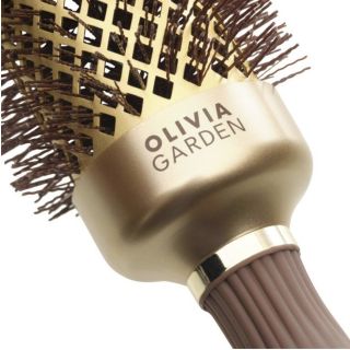 Olivia Garden Expert Blowout Shine Gold & Brown Hair Brush 45mm (5414343020505)