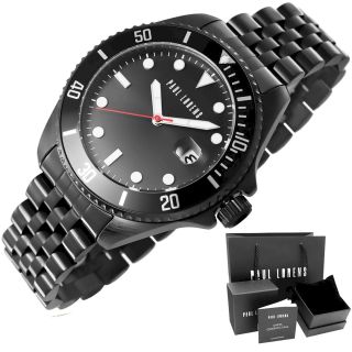 Paul Lorens Men's Watch PL13030B-1A5 / black (PL13030B-1A5)