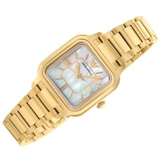 Emporio Armani Square White Dial Wristwatch (4064092377125)