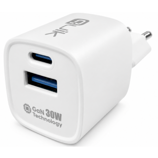 Quik Accessories QG-322 GaN USB-C / USB Charger 30W (QG-322)