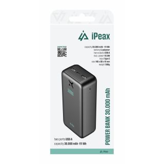 iPeax Power Bank 2x USB-A 30000mAh (90010120)