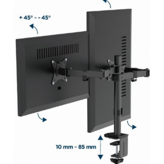 Gembird MA-D2-03 Adjustable Desk Mounted for Monitor (MA-D2-03)