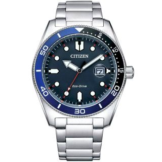 CITIZEN Marine Sporty Men’s Watch AW1761-89L / silver-blue (AW1761-89L)