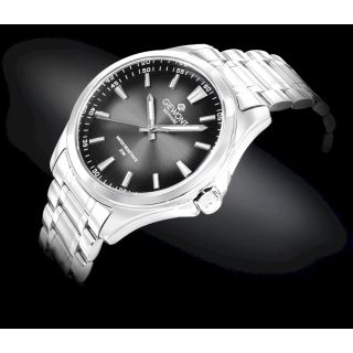 Giewont Elegance Sapphire Men's Watch / silver/black (GW5160-B2)