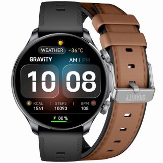 Smartwatch Gravity with 2 Straps GT35-1 / black (GT35-1)