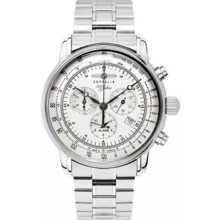 ZEPPELIN 100 Jahre Chronograph Men’s Watch 7680MB-1 / silver (7680MB-1)