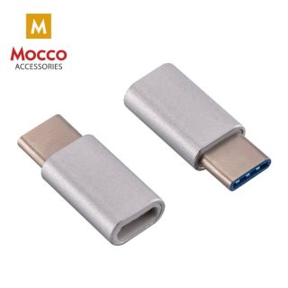 Mocco Universal Adapter Micro USB to USB Type-C Connection Silver (MC-AD-TYPECM-GR)