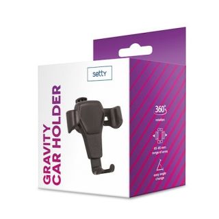 Setty GUS-01 Gravity Universal Car Air Vent Holder For Devices (GSM098224)