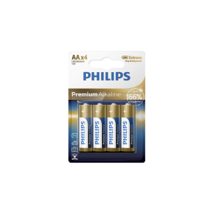 Philips AA LR6 Premium Alkaline Battery 1.5V 4pcs (6959033840838)