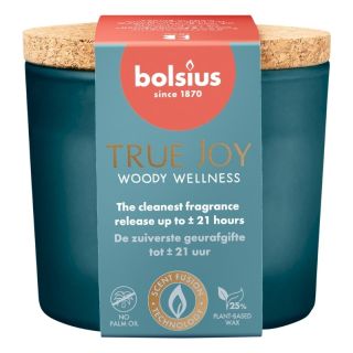 Bolsius True Joy Scented Candle 66x83mm Woody Welless (37996969)