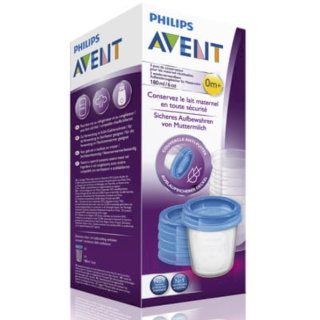 Philips AVENT SCF619/05 Breast Milk Storage Containers 180 ml 5 pcs (SCF619/05)