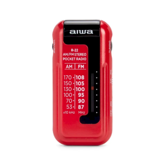 Aiwa R-22RD Radio AM/FM / Red (R-22RD)