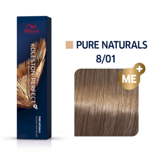 Wella Professionals Koleston Perfect Me+ Pure Naturals Hair color cream 8/01 60 ml (8005610649320)