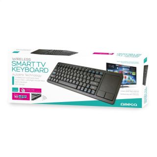 Omega OKB004B Wireless Keyboard + TouchPad For Smart TV / Android / MacOS / Linux / iTV / 2.4 Ghz USB (ENG) (OKB004B)