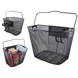 RoGer Metal Basket for Bicycle / 5kg / 33x25x23 cm (RO-BASKET-BK)