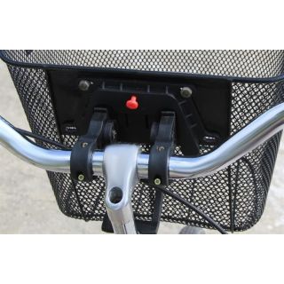 RoGer Metal Basket for Bicycle / 5kg / 33x25x23 cm (RO-BASKET-BK)