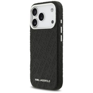 Karl Lagerfeld Grained PU Repeated Logo MagSafe Case Case for Apple iPhone 17 Pro (KLHMP17LPGKLFOFK)
