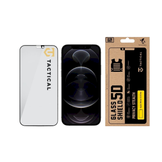 Tactical Glass Shield Privacy Stealth 5D for Apple iPhone 12/12 Pro / black (TA-57983127186)