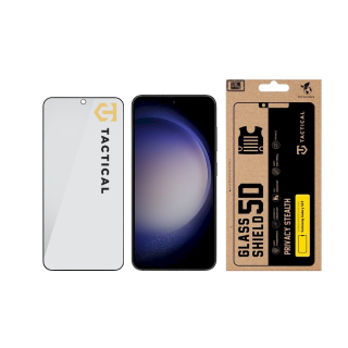 Tactical Glass Shield Privacy Stealth 5D for Samsung Galaxy S23 / black (TA-57983127206)