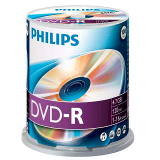 Philips DM4S6B00F/00 External DVD-R discs 4.7GB 100pcs (DM4S6B00F/00)