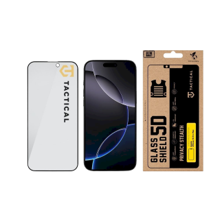 Tactical Glass Shield Privacy Stealth 5D for Apple iPhone 16 Pro Max / black (TA-57983127197)