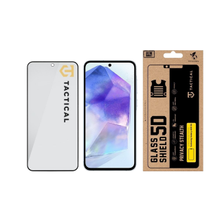 Tactical Glass Shield Privacy Stealth 5D for Samsung Galaxy A55 5G / black (TA-57983127204)