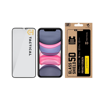 Tactical Glass Shield Privacy Stealth 5D for Apple iPhone 11/XR / black (TA-57983127183)