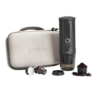 Outin OTEM-01-SG-Bag Portable Coffee machine Grey (OTEM-01-SG-BAG)
