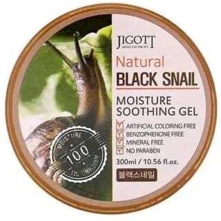 Jigott Natural Black Snail Moisture Soothing Gel 300 ml (8809541280733)