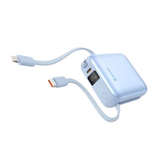 Swissten SPACE Power Bank Universal External Battery USB-C / Lightning / 10000 mAh Blue (22013984)